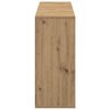 vidaXL Dressoir Artisan Eiken 120 x 30 x 75 cm Bewerkt hout