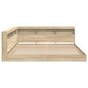 vidaXL Boekenkast Bed met plank Sonoma eiken 180 x 200 cm Bewerkt hout