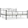 vidaXL Bedframe metaal zwart 200x200 cm