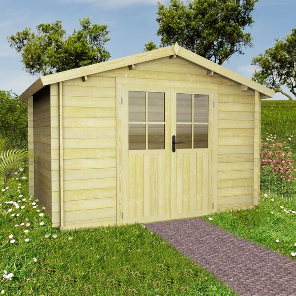 vidaXL Tuinhuis 3,1x3 m 28 mm massief hout