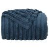 vidaXL Gooi Deken Marineblauw 200 x 150 cm Fleece
