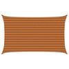 vidaXL Zonneschaduwzeil Oranje en Bruin 5 x 3 m 100% Polyester Oxford