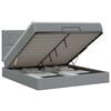 vidaXL Ottoman bed met matras Lichtgrijs 160 x 200 cm Stof