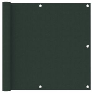 vidaXL Balkonscherm 90x500 cm oxford stof donkergroen