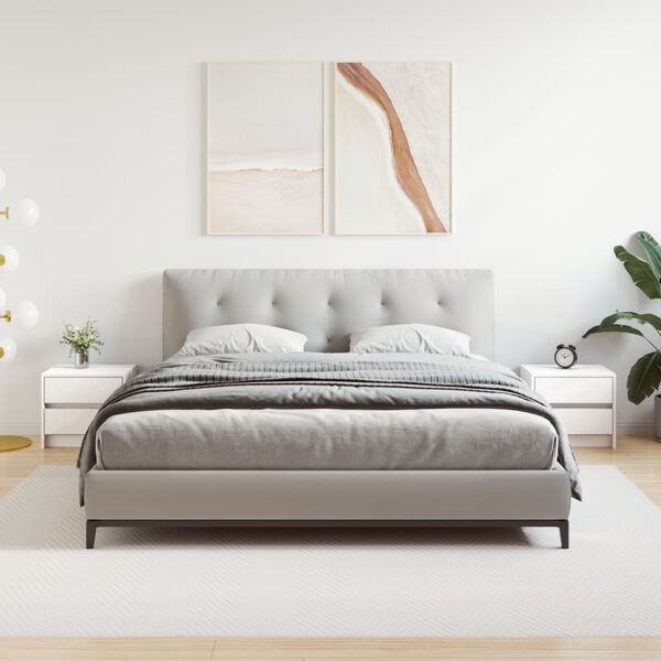 vidaXL Nachtkastjes 2 st 40x31x35,5 cm massief grenenhout wit