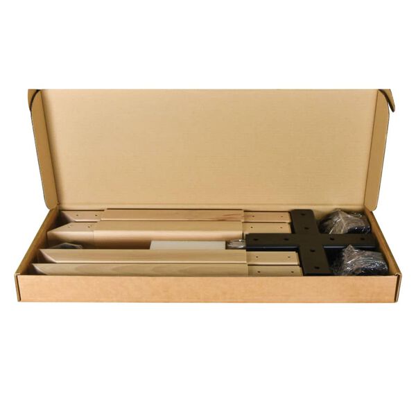 CIME Tafelpoten X-vormig 77,8x71 cm hout en metaal naturel