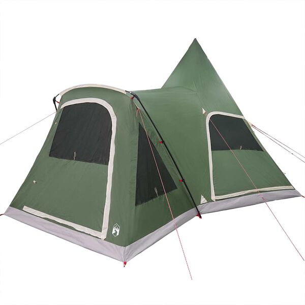 vidaXL Teepee Tent met dak met opslag Groen 545 x 450 x 295 cm