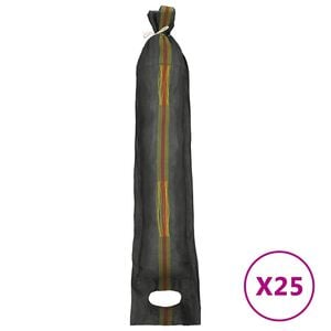 vidaXL Zandzakken 25 st 103x25 cm HDPE donkergroen