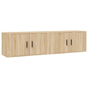 vidaXL Tv-wandmeubels 2 st 80x34,5x40 cm sonoma eikenkleurig