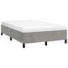 vidaXL Bedframe zonder matras 120x190 cm fluweel lichtgrijs