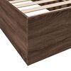 vidaXL Bedframe zonder matras bewerkt hout bruin eikenkleur 75x190 cm