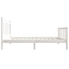 vidaXL Bedframe massief hout wit 90x190 cm