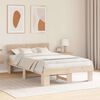 vidaXL Bedframe met hoofdeinde Naturel 140 x 190 cm Massief grenenhout