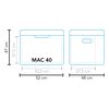 Mestic Koelbox absorptie MAC-40 42 L zwart