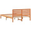 vidaXL Bedframe Wasbruin 140 x 190 cm Massief grenenhout