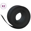 vidaXL Tuinranden 2 st 10 m 20 cm polyetheen zwart
