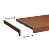 vidaXL Raamsokkel Bruin Hout 100 x 35 x 4,5 cm PVC