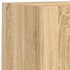 vidaXL 6-delige Tv-wandmeubelset met LED bewerkt hout sonoma eiken