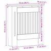 vidaXL Radiatorafdekking Bruin Eiken 78 x 19 x 81,5 cm Bewerkt hout
