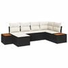 vidaXL Tuin Sofa Set 6 st Zwart poly rattan