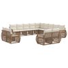 vidaXL Tuinbankenset 13 pcs Beige en Cr&egrave;me Wit poly rattan