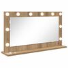 vidaXL Schmink Spiegel Artisan Eiken 80 x 45 x 18 cm Rechthoekig