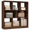 vidaXL Boekenkast 97,5x29,5x100 cm bewerkt hout bruin eikenkleur