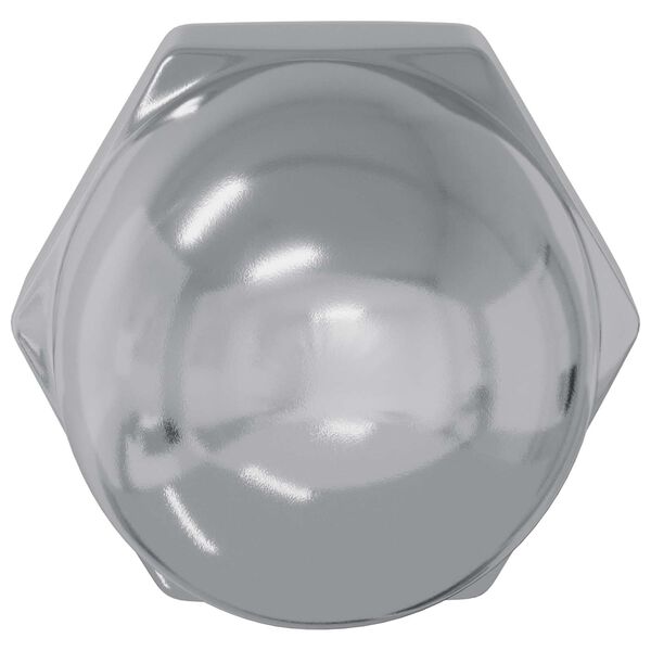 vidaXL Eikelnuts 2 pcs Zilver 12,8 x 12,8 x 6,5 cm Staal