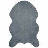 vidaXL Antislip vloerkleed van imitatie konijnenbont OLITE 50 x 80 cm