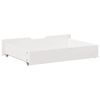 vidaXL Bedlades 2 st 80x55x17 cm massief grenenhout wit