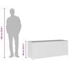 vidaXL Tuinbox 150x50x60 cm poly rattan zwart