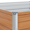 vidaXL Verhoogde plantenbak Licht Bruin 400 x 80 x 77 cm
