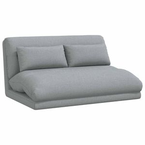 vidaXL Verstelbare vlo stoelen Lichtgrijs Stof