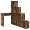 vidaXL Hoekbureau Gerookt eiken 101,5 x 149,5 x 149,5 cm Bewerkt hout