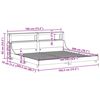 vidaXL Bedframe zonder matras massief grenenhout wit 180x200 cm