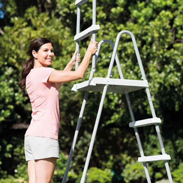 Intex Zwembadladder met 4 treden 122 cm