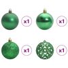 vidaXL Kunstkerstboom Groen 68 x 68 x 120 cm PVC en Plastic en Staal