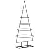 vidaXL Kerstdecoratie kerstboom 125 cm metaal zwart