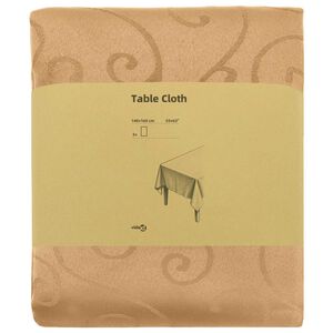 vidaXL Tafelkleed 5 st Rechthoekig Beige 140 x 160 cm