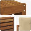 vidaXL Buiten bankenset met kussen 7 pcs Natuurlijk en Beige