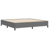 vidaXL Boxspringbed Lichtgrijs 200 x 200 cm Katoen Stof