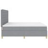 vidaXL Boxspringbed met matras Lichtgrijs 200 x 200 cm Stof