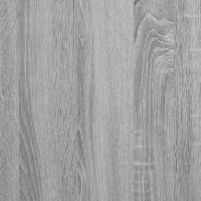 vidaXL Salontafel 100x50x35 cm bewerkt hout en metaal grijs sonoma