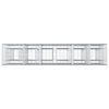 vidaXL Gabion Verhoogd Bed 3 pcs Zilver 250 x 50 x 150 cm