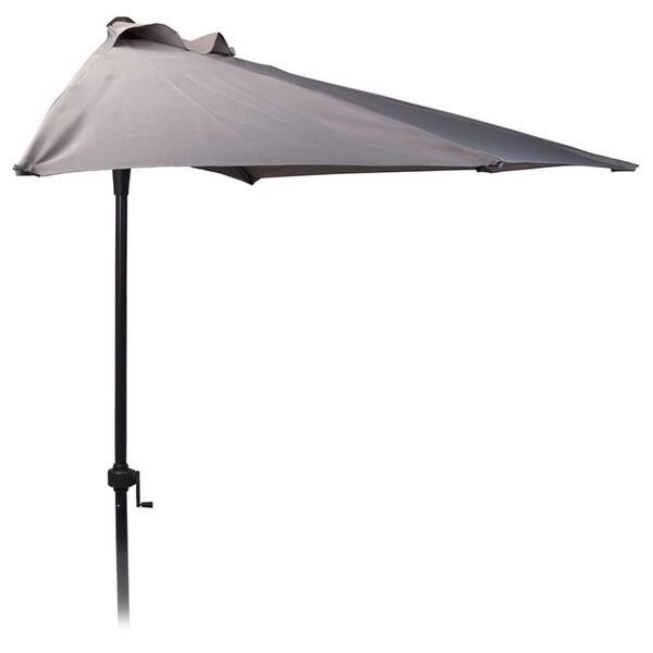 ProGarden Parasol halfrond 250 cm lichtgrijs