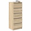 vidaXL Dressoir met lades 37,5x35x99 cm spaanplaat sonoma eikenkleurig
