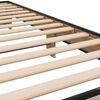 vidaXL Bedframe bewerkt hout en metaal sonoma eikenkleurig 75x190 cm