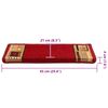 vidaXL Trapmatten zelfklevend 5 st 65x21x4 cm rood