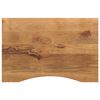 vidaXL Bureaublad met ronding 100x50x2,5 cm massief ruw mangohout