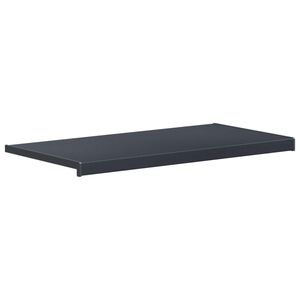 vidaXL Raamsokkel Antraciet met houten nerf 60 x 45 x 4,5 cm PVC